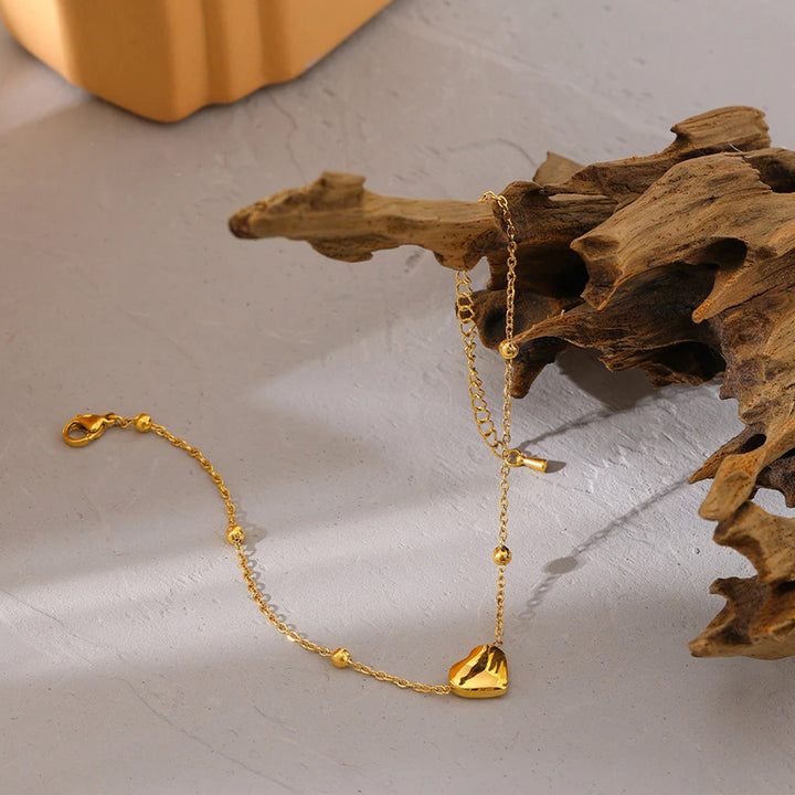 Alexa Heart Anklet