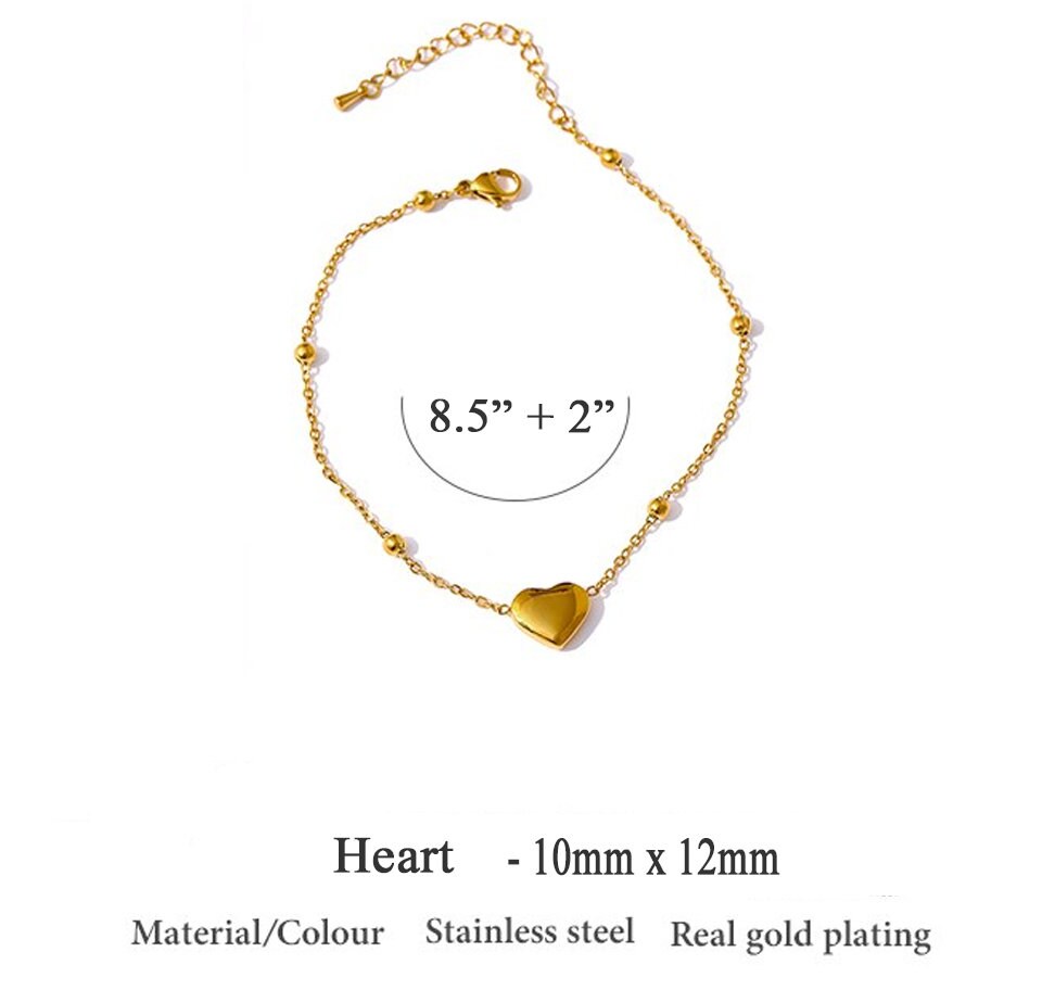 Alexa Heart Anklet