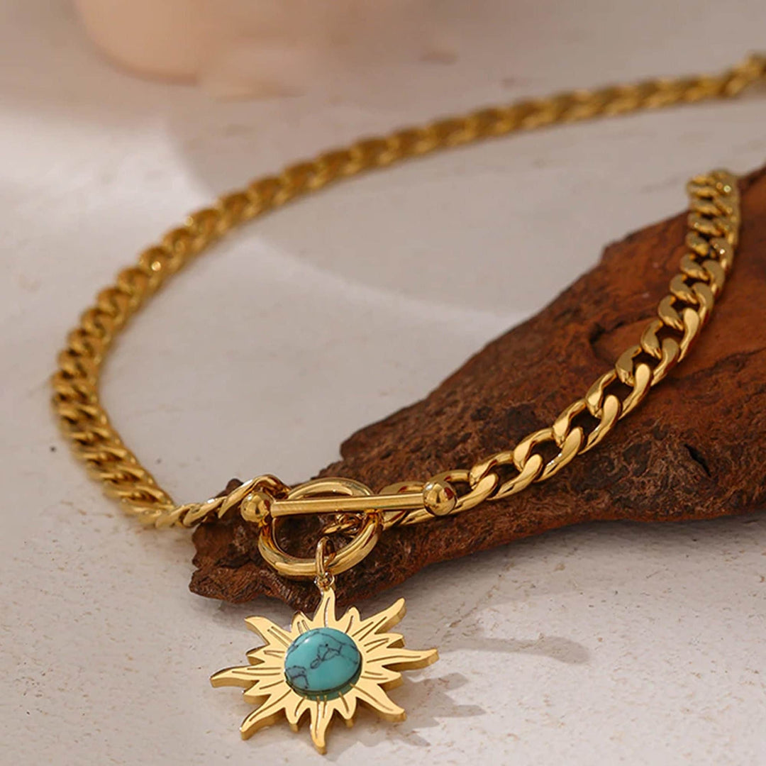 Astra Sun Pendant Necklace