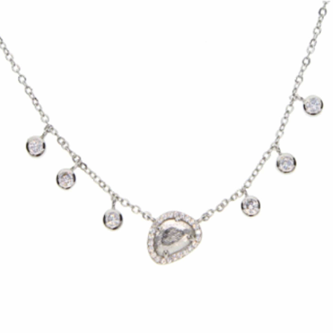 Cubic Zirconia Stone Necklace.