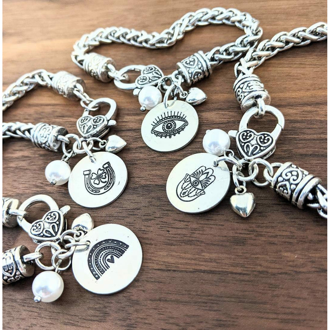 Good Fortune Bracelets - Antique Silver Bracelet.