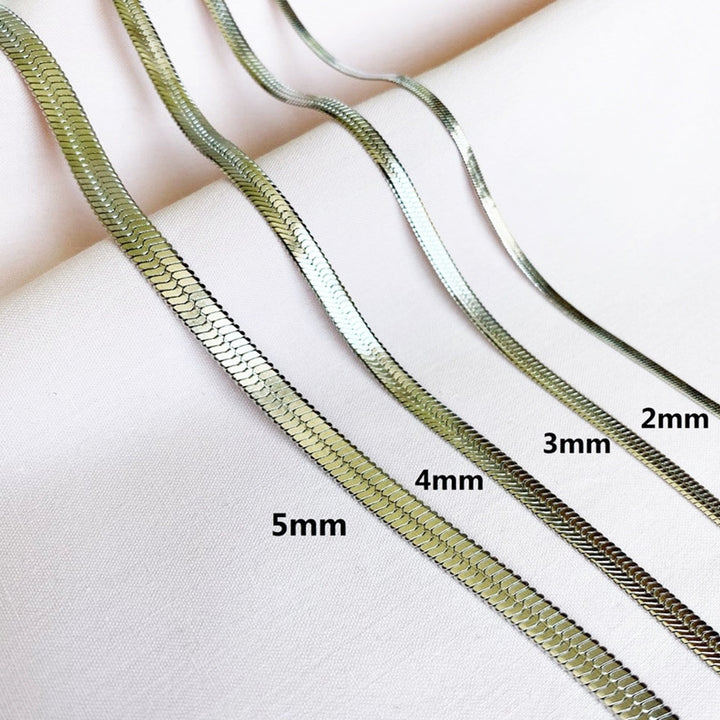 Herringbone Chain Necklace.