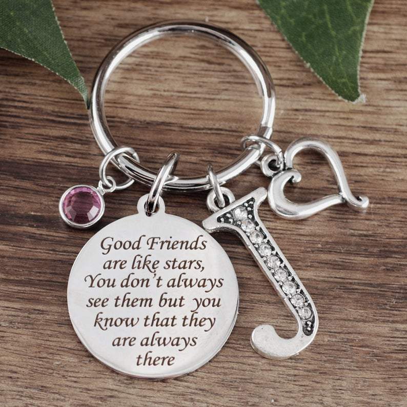 Personalized Best Friend Keychain.