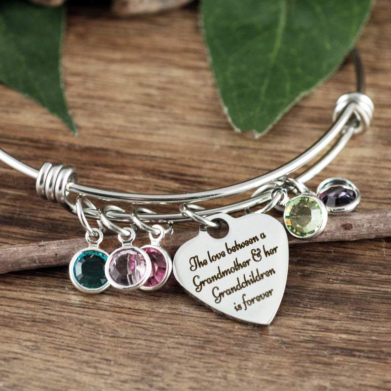 Grandmother Birthstone Bracelet.