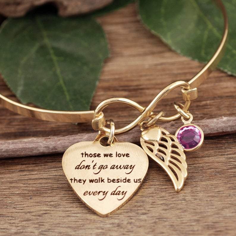 Infinity Remembrance Bracelet with Birthstones.