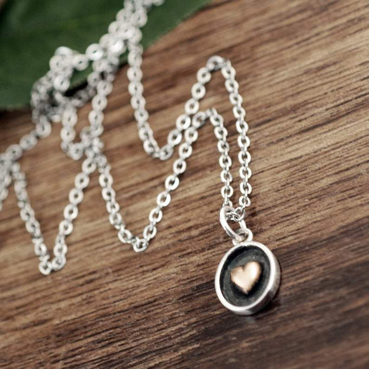 Dainty Heart Pendant Necklace.
