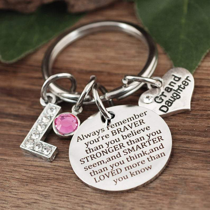 You Are Braver Than You Believe Stronger Than You Seem - Motivational Keychain.