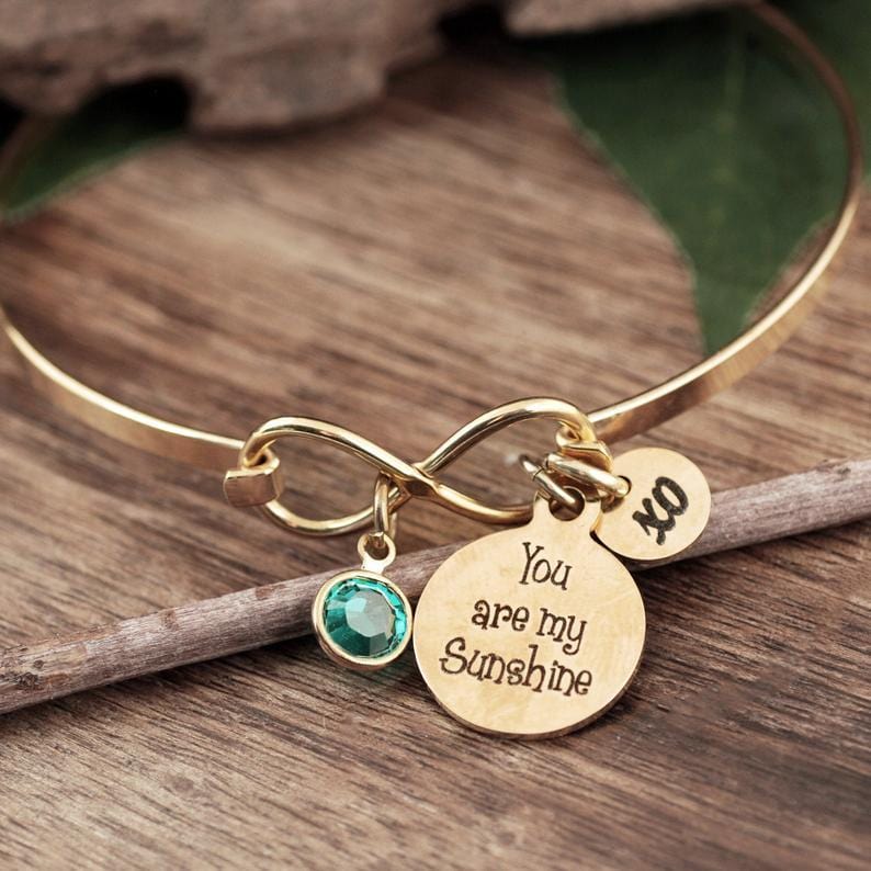 You are my Sunshine Infinity Bracelet.