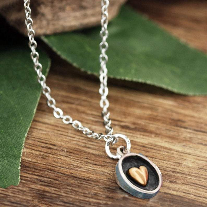 Dainty Heart Pendant Necklace.