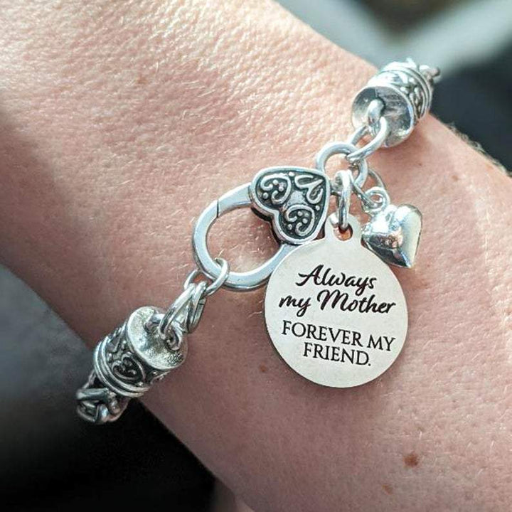 Always My Mother Antique Silver Bracelet.