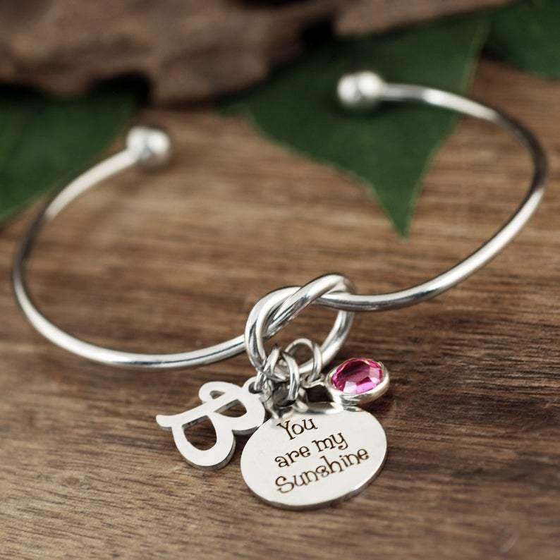 Personalized You are my Sunshine Knot Bracelet.
