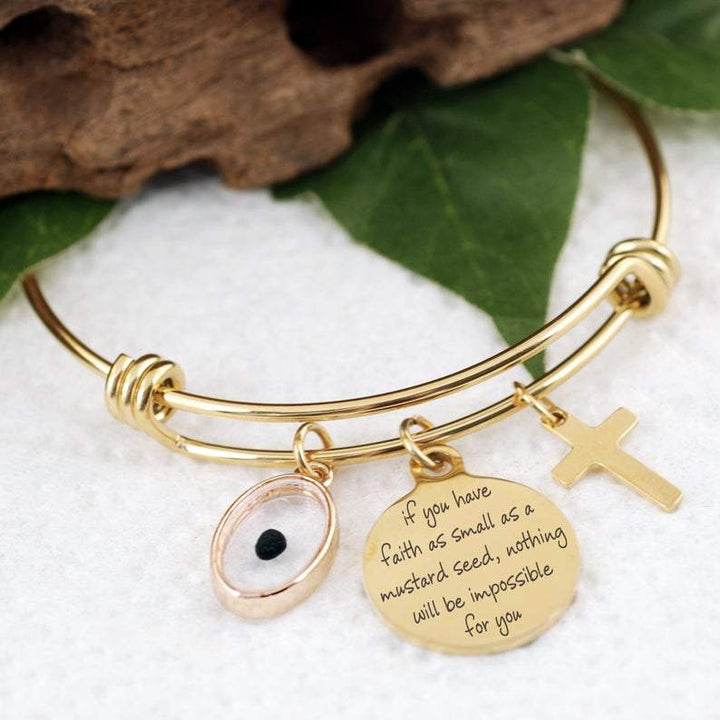 Mustard Seed Faith Bracelet - Matthew 17:20.