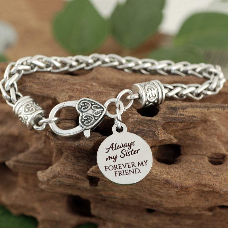 Always My Mother Antique Silver Bracelet.