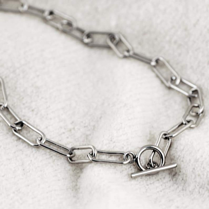 Large Link Chain Necklace.