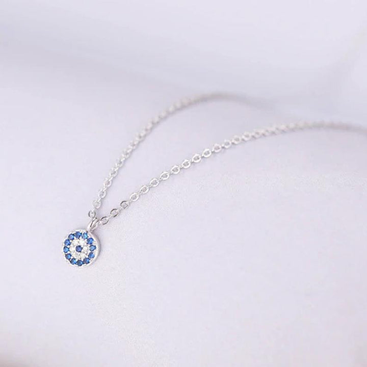 Sterling Silver Evil Eye Necklace.