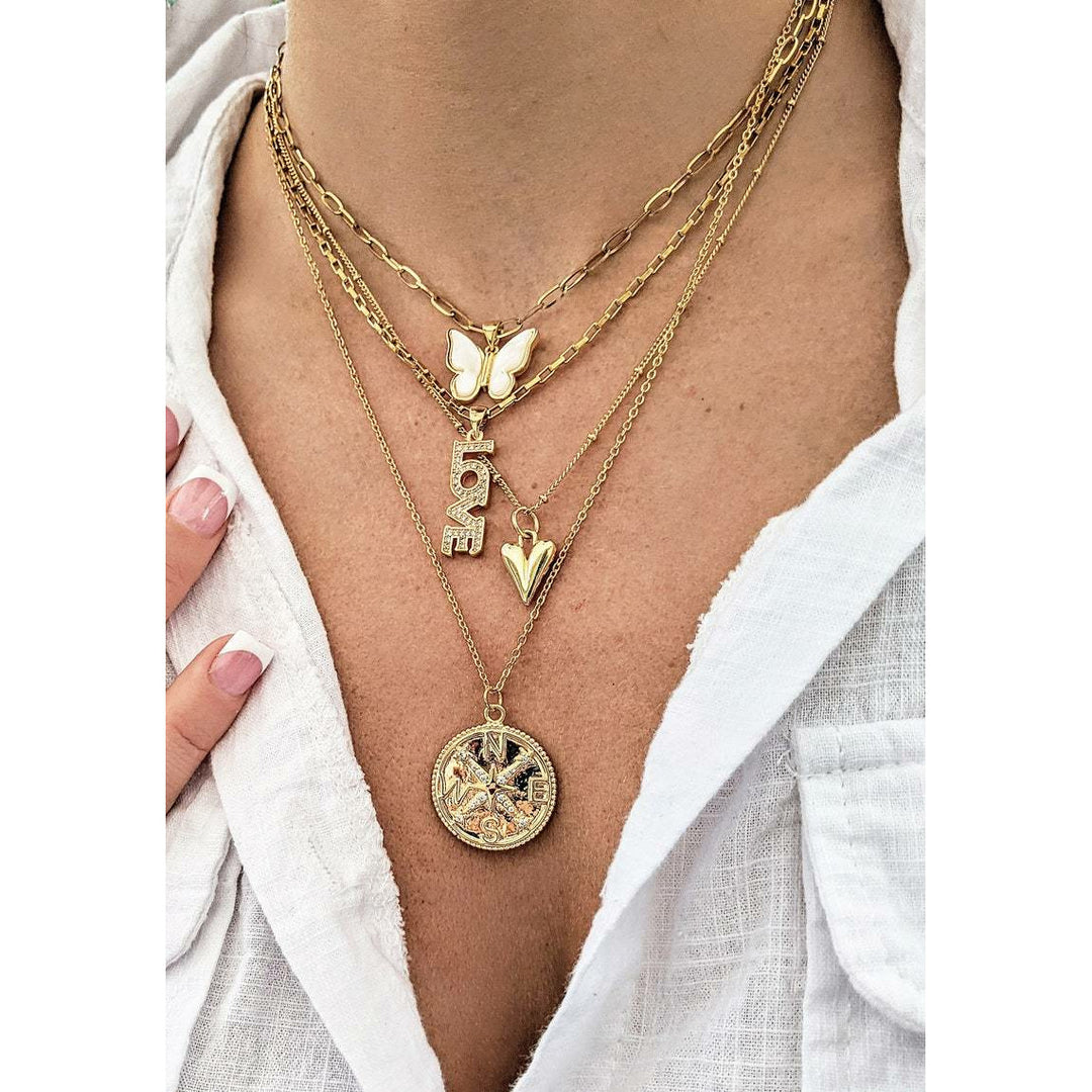Gold LOVE Necklace.