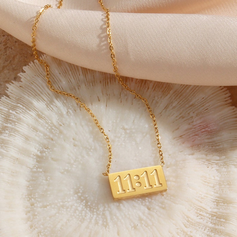 Gold 11:11 Necklace.