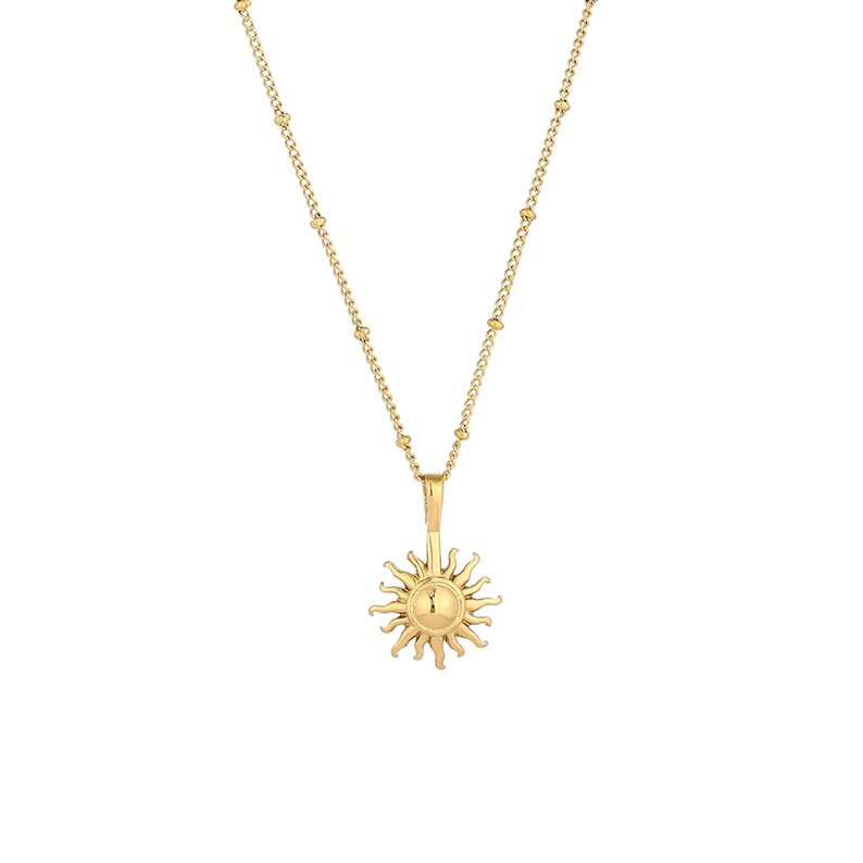 Silver Sun Necklace.