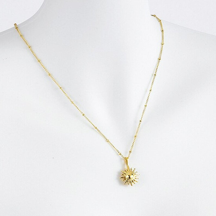 Silver Sun Necklace.