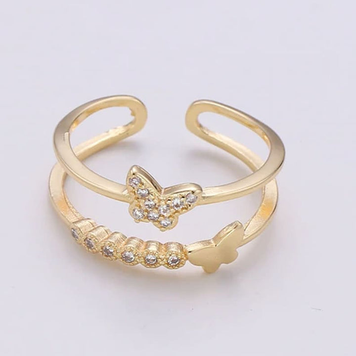 Gold Butterfly Ring