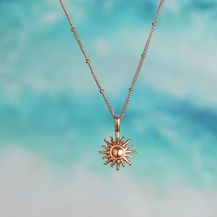 Silver Sun Necklace.