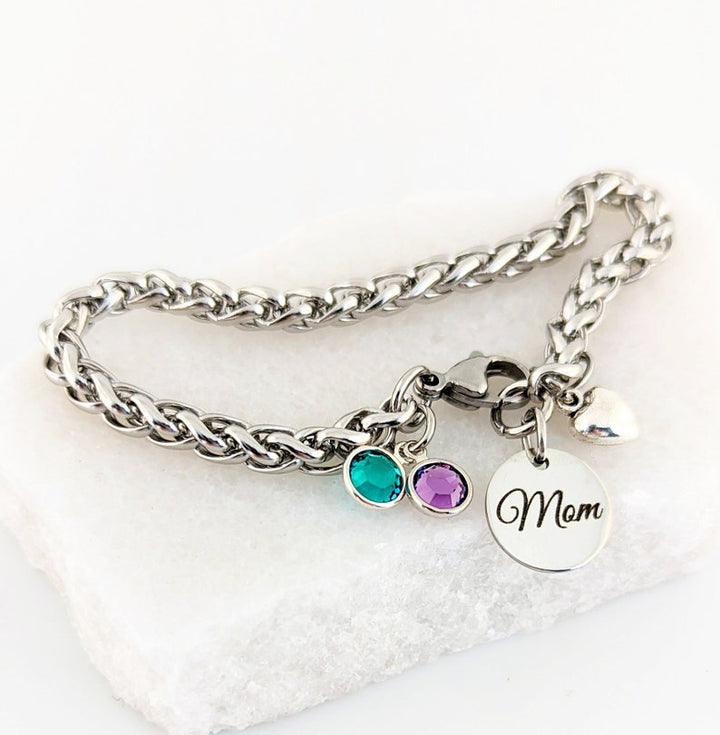 Birthstone Bracelet for Mom.