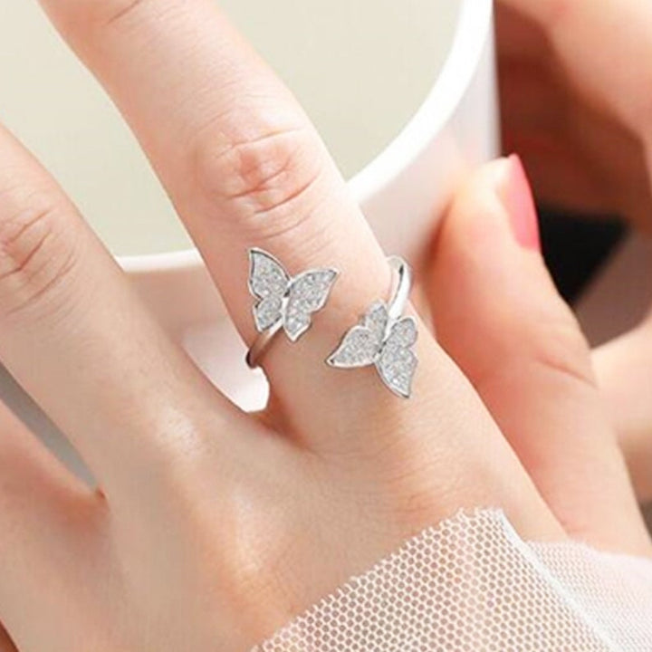 Sterling Silver Butterfly Ring