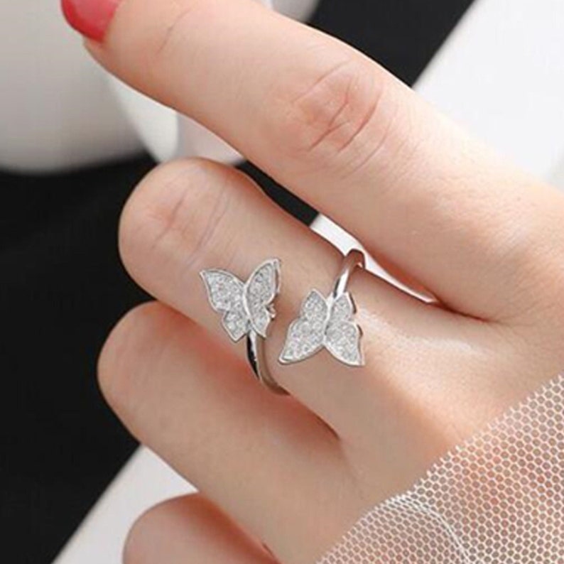 Sterling Silver Butterfly Ring