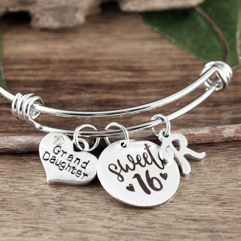 Sweet Sixteen Gift for Granddaughter, Granddaughter gift, Gift from Grandma, Sweet 16 Bracelet, Sweet 16 Gift, Sweet 16 Birthday Gift.