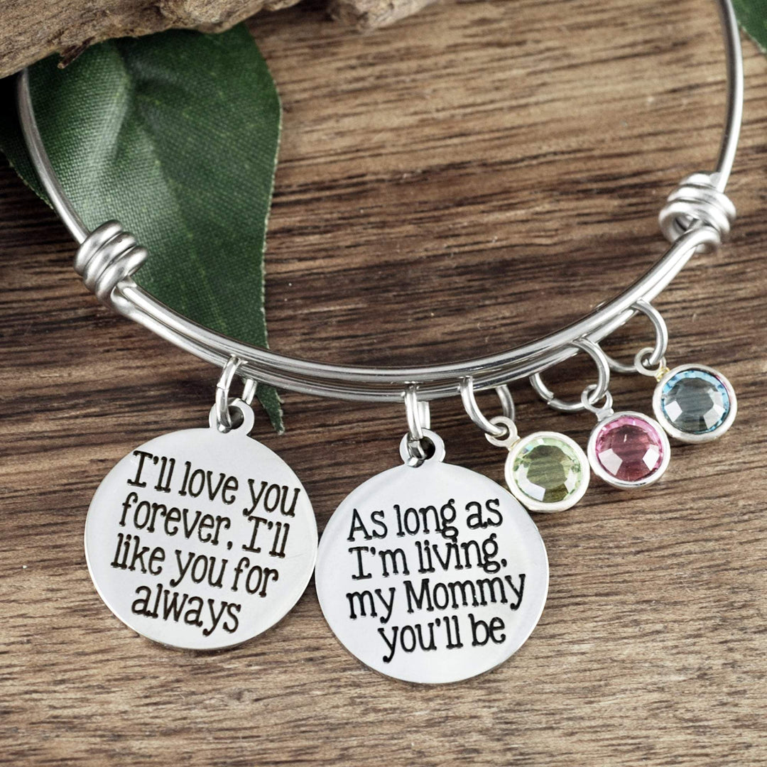 Personalized Mother's Bracelet.