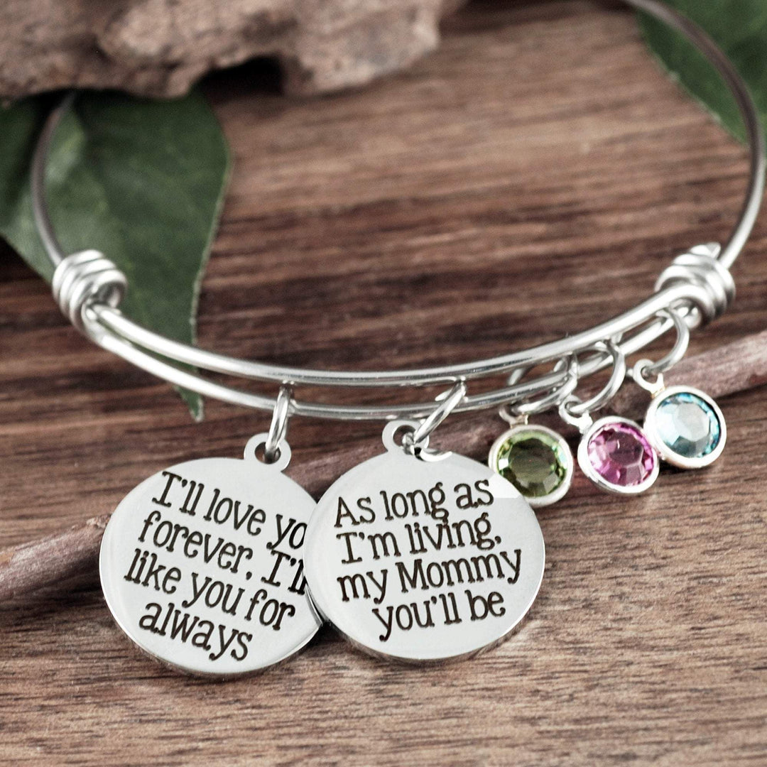 Personalized Mother's Bracelet.