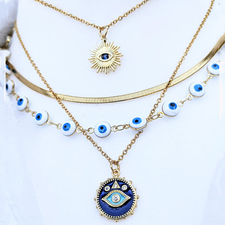 Evil Eye Choker Necklace.