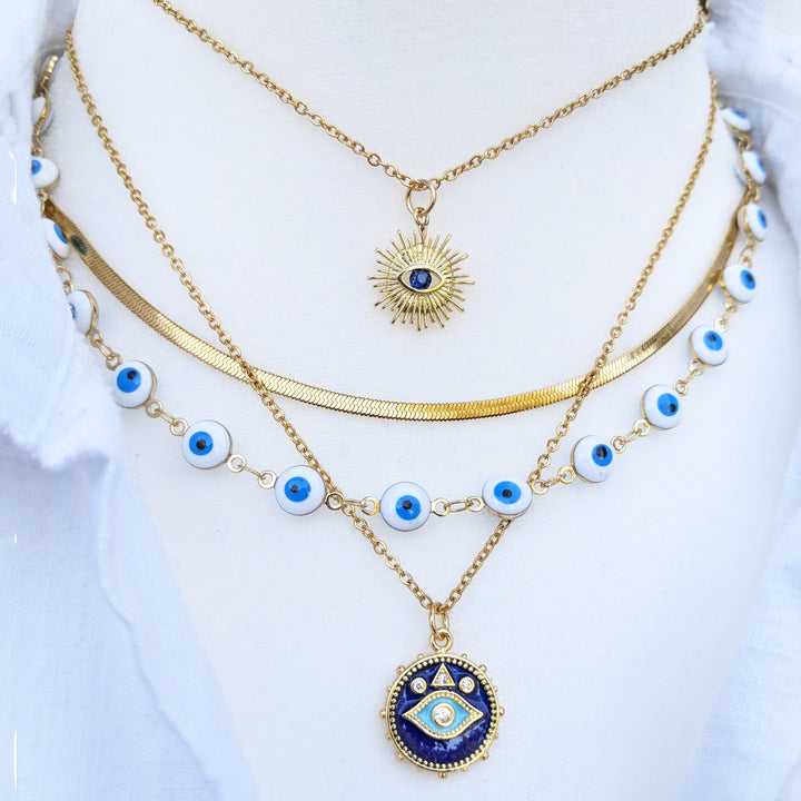 Evil Eye Choker Necklace.