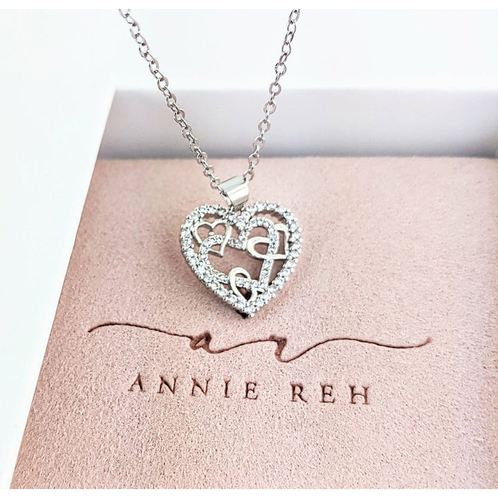Interlocking Hearts Necklace.