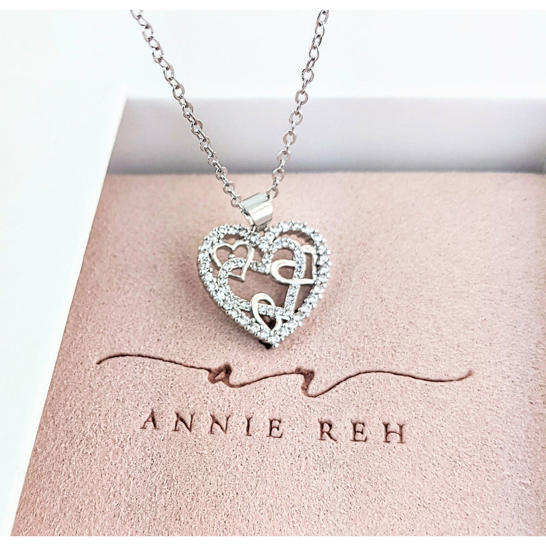 Interlocking Hearts Necklace.