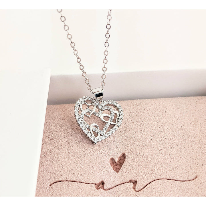 Interlocking Hearts Necklace.