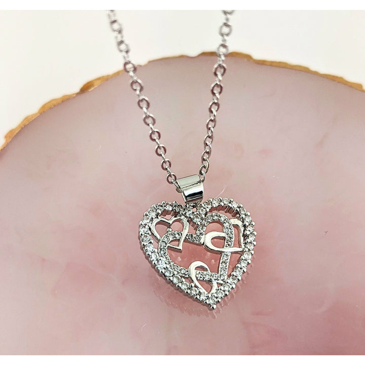 Interlocking Hearts Necklace.