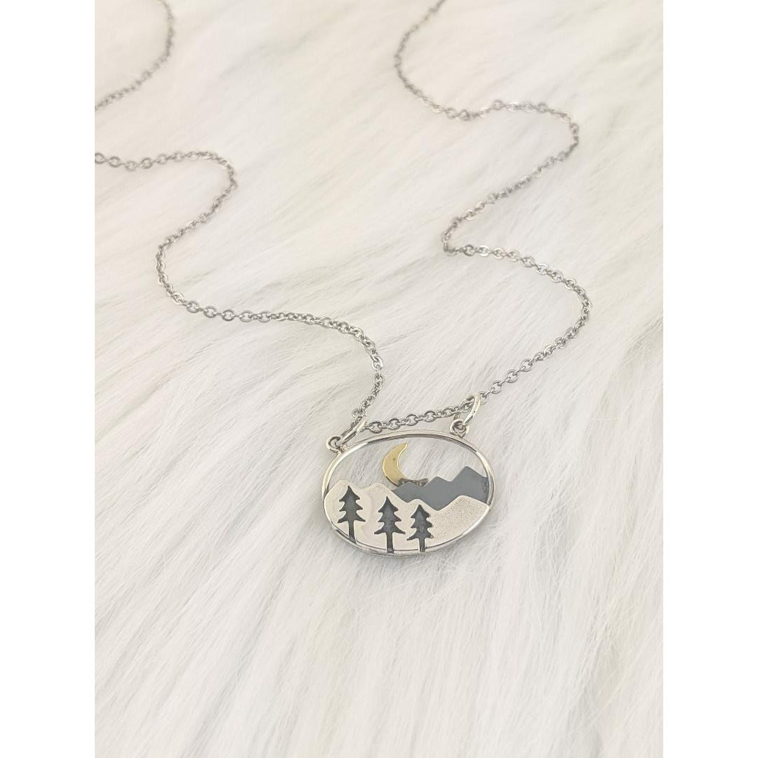 Silver Mountain Necklace.