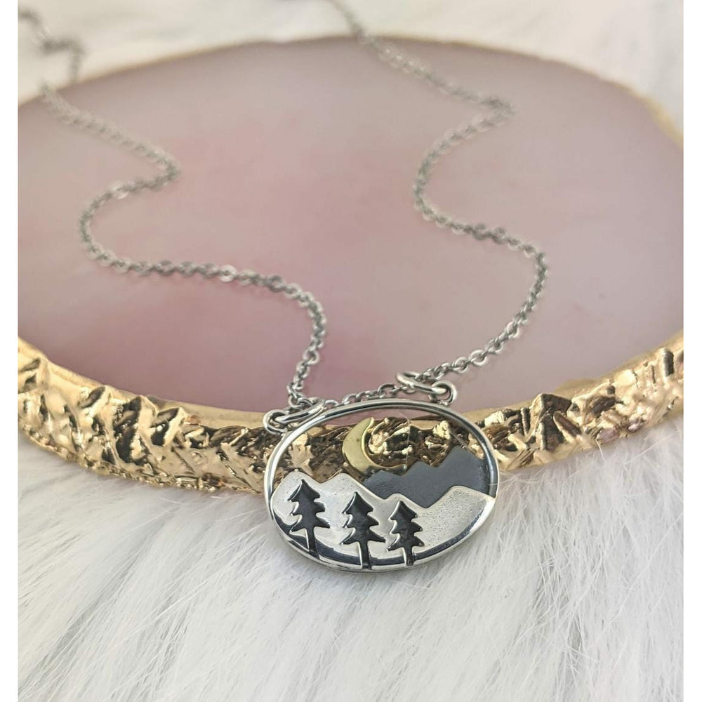 Silver Mountain Necklace.