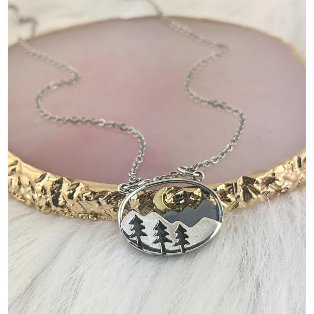 Silver Mountain Necklace.