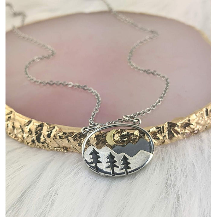 Silver Mountain Necklace.