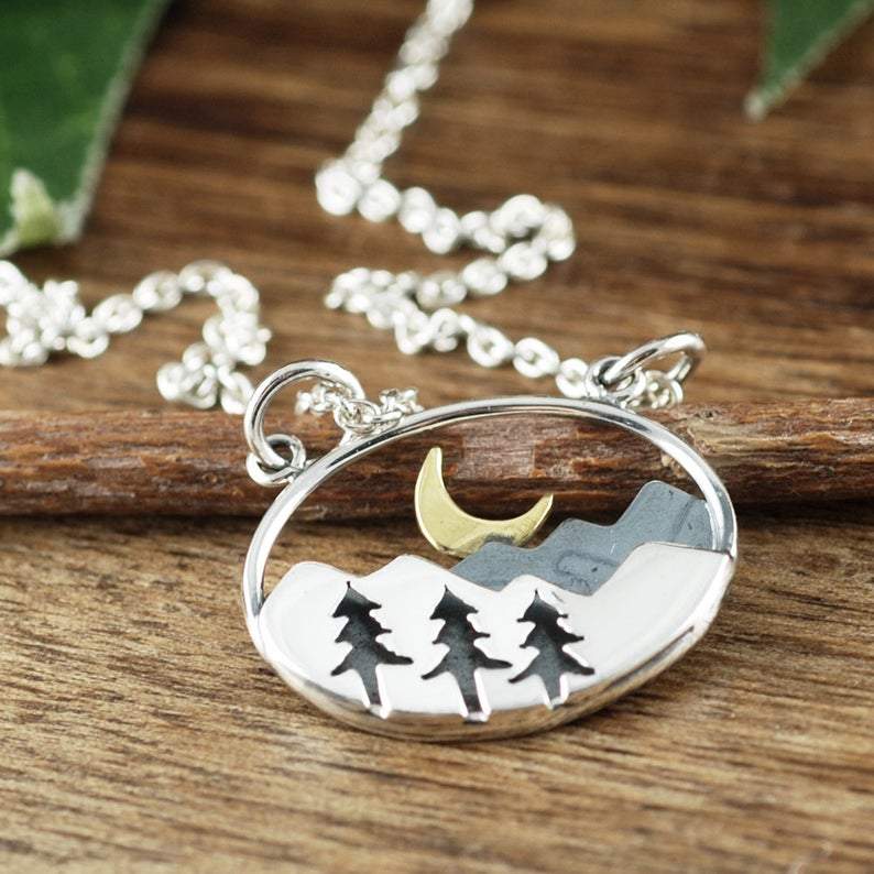 Silver Mountain Necklace.