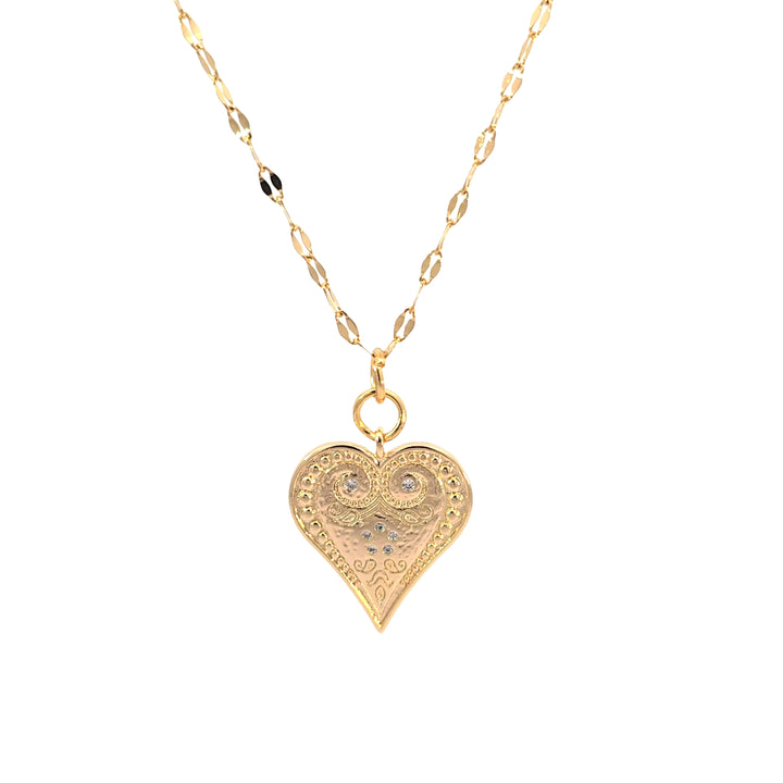 Vintage Whisper Heart Necklace