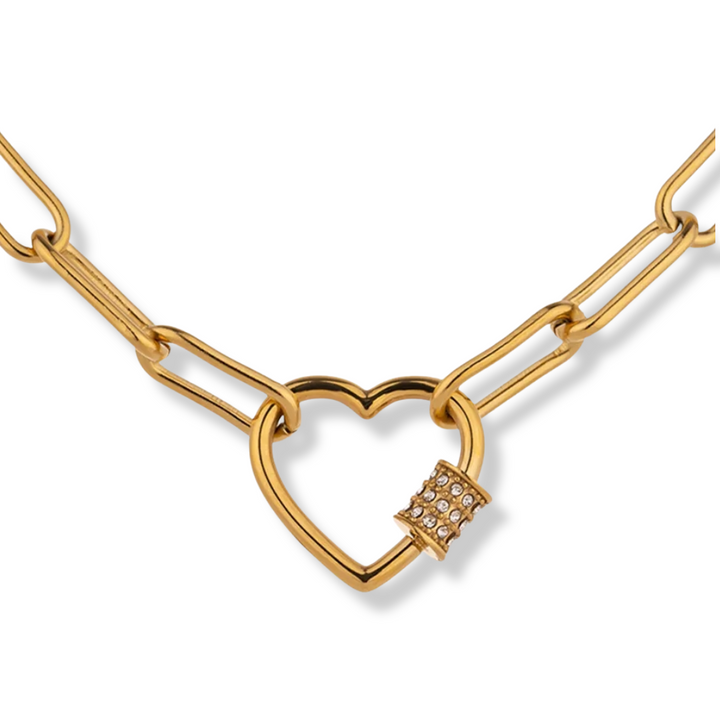 Dori Carabiner Heart Necklace