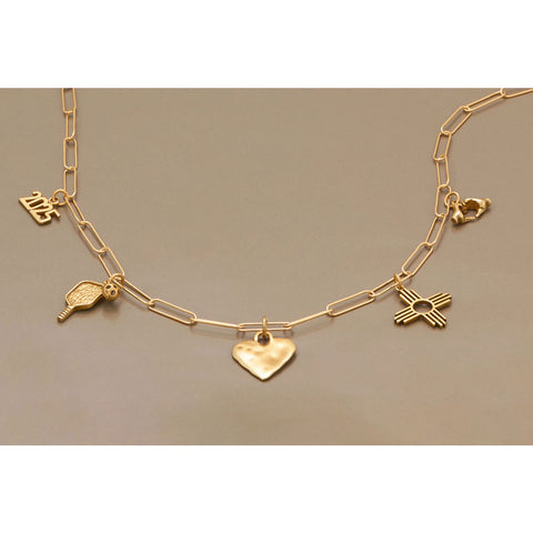 Pickleball Charm (3D Pickleball & Paddle)