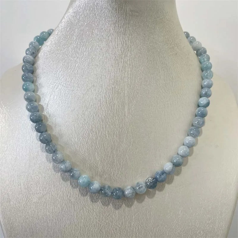 Serena Necklace (Aquamarine Healing Choker)