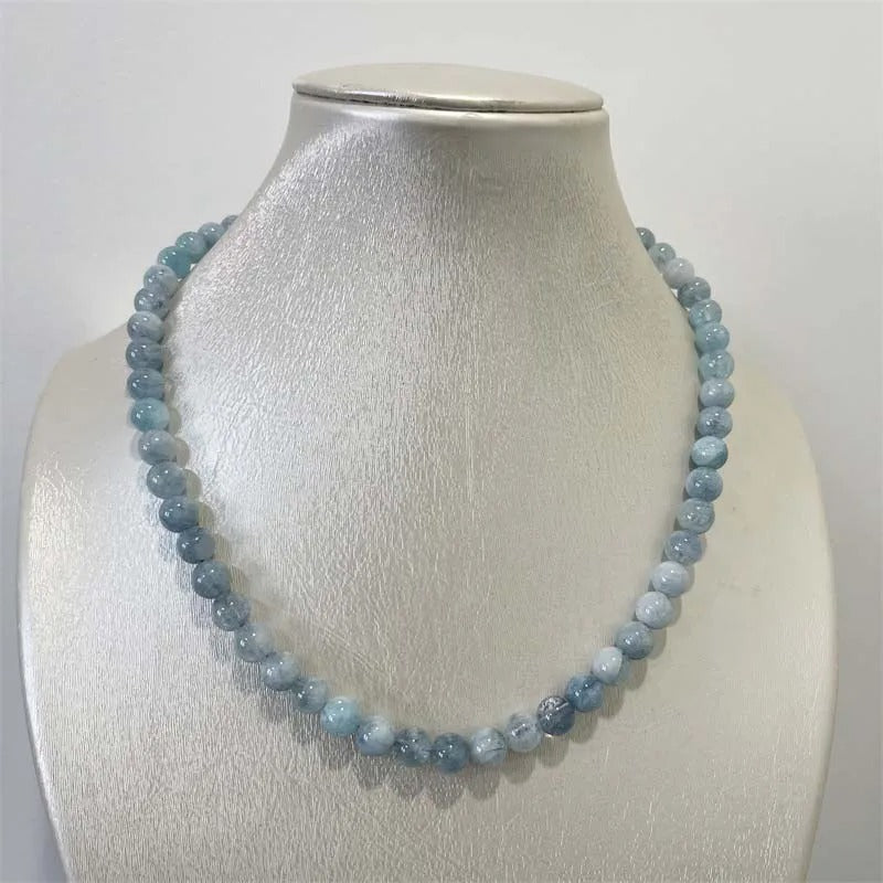 Serena Necklace (Aquamarine Healing Choker)