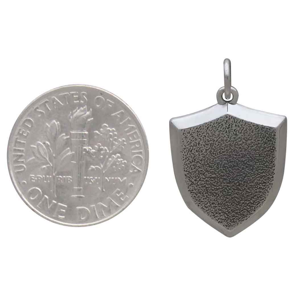 Aegis Shield Charm (Sterling Silver Shield)