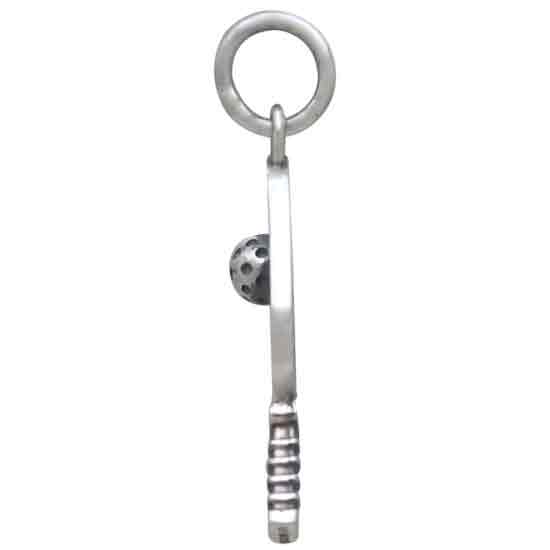 Pickleball Charm (Sterling Silver Paddle and Ball)