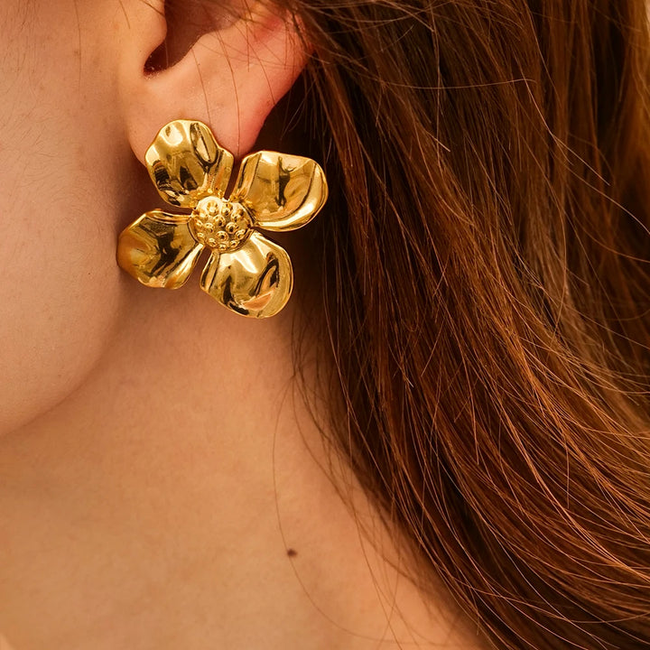 Iris Earrings (Floral Drops)